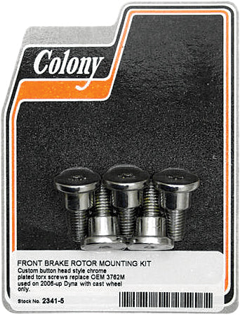 Brake Rotor Hardware Button Head Chr