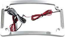 CUSTOM DYNAMICS Tri-Radius License Plate Frame with Flushmount LEDs - Chrome TF06-C