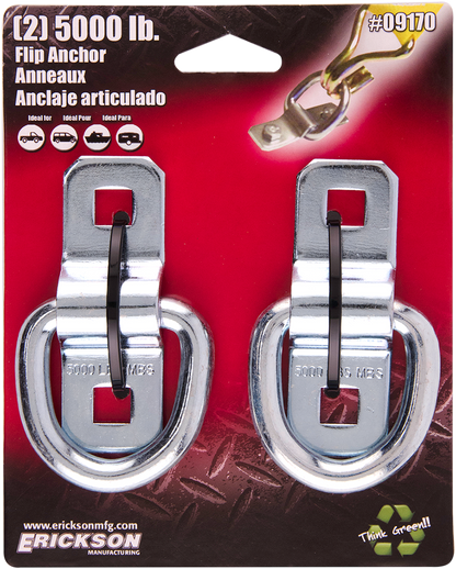 ERICKSON Flip-Style Anchor Rings - 5000 lb-Rated 09170