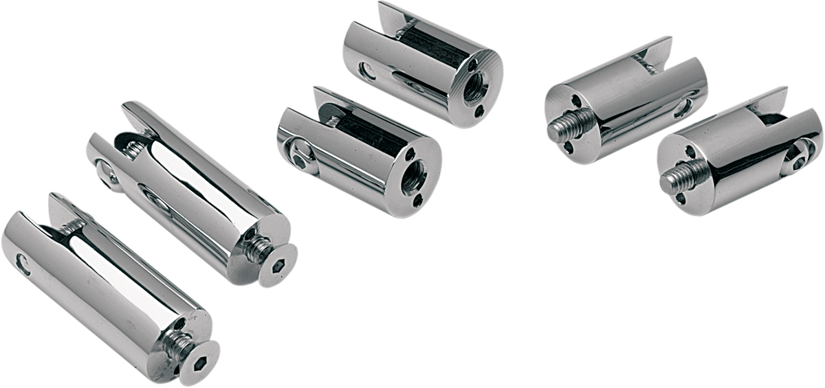 ACCUTRONIX Front Foot Peg Mounts - Silver - 3/8"-16 FPMT200-C