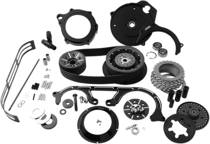 BELT DRIVES LTD. Open Belt Drive - 2" - Black - '07-'16 Big Twins TC2PB-2-B