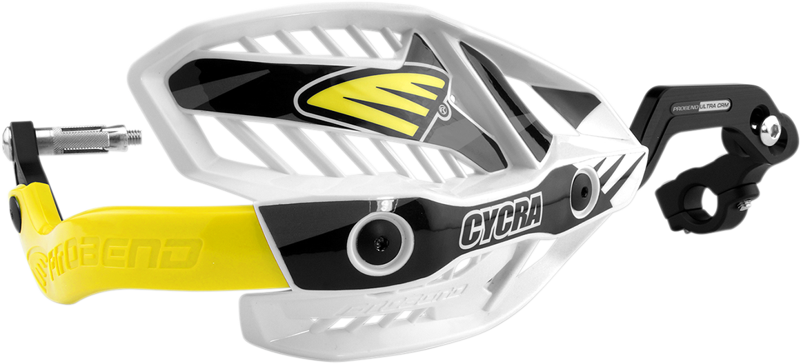 CYCRA Ultra Probend CRM Wrap Around Handguards for 1-1/8" Handlebars - White/Yellow 1CYC-7408-55X