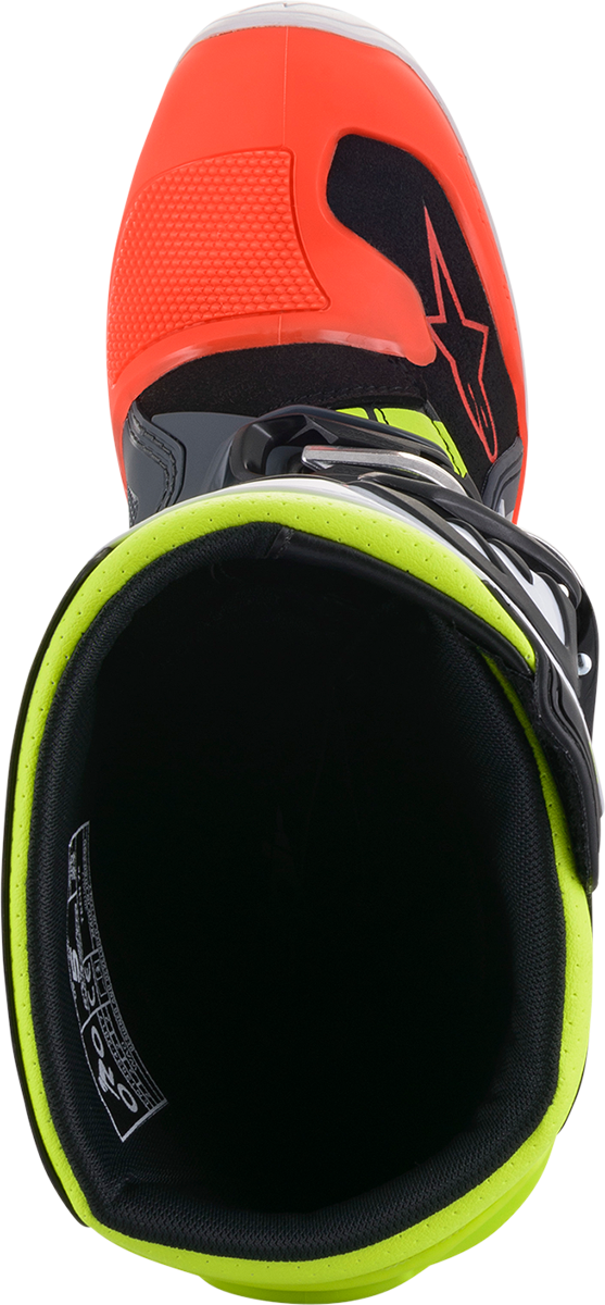ALPINESTARS Youth Tech 7S Boots - Black/Gray/Red/White/Yellow - US 2 / EU 34 2015017-9058-2