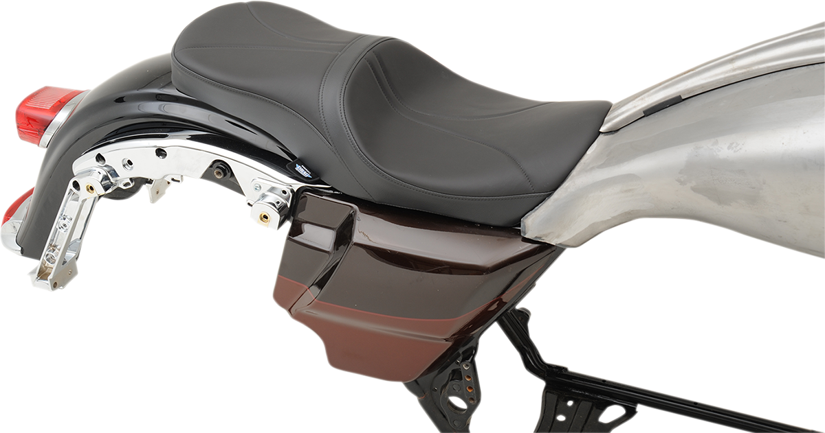 DRAG SPECIALTIES SEATS Low Touring Seat - Solar Reflective - Mild Stitched - Yaffe Tanks - FL '08-'23 0801-1069