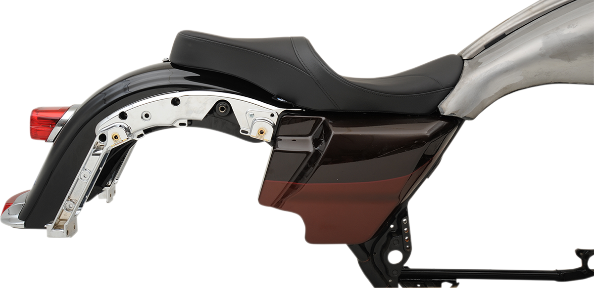 DRAG SPECIALTIES SEATS Low Touring Seat - Solar Reflective - Mild Stitched - Yaffe Tanks - FL '08-'23 0801-1069