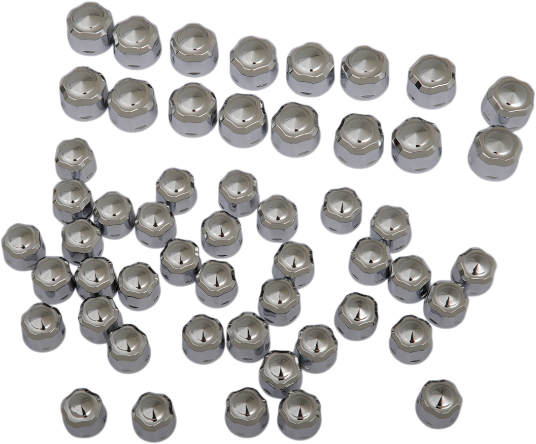 CIRO Caps - Engine/Bolt/Cover - Crown/Diamond-Cut - Chrome - M8 70021