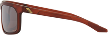 100% Hakan Sunglasses - Soft Tact Rootbeer - HiPER Silver Mirror Lens 61036-139-75