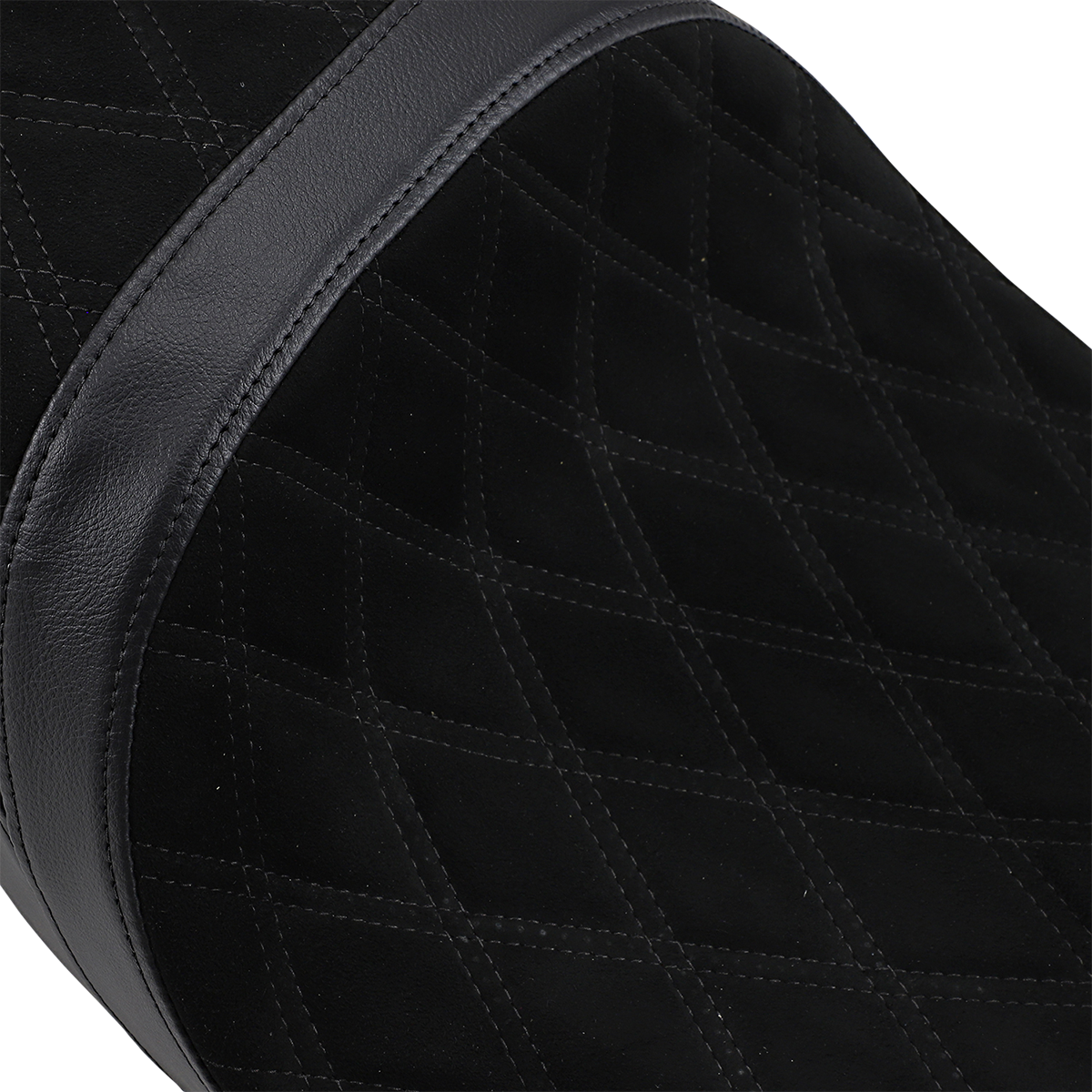 DRAG SPECIALTIES SEATS Low Touring Seat - Vinyl - Faux Suede Double Diamond - Yaffe Tanks - FL '08-'23 0801-1070
