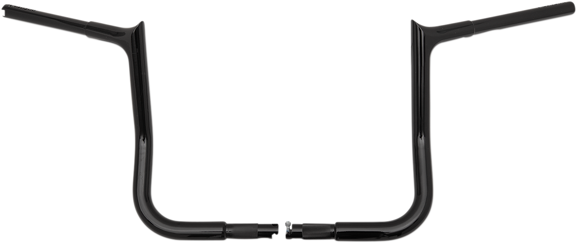 FAT BAGGERS INC. 1-1/4" EZ Install Pointed Top Handlebar Kit - 12" - Black 909112-B