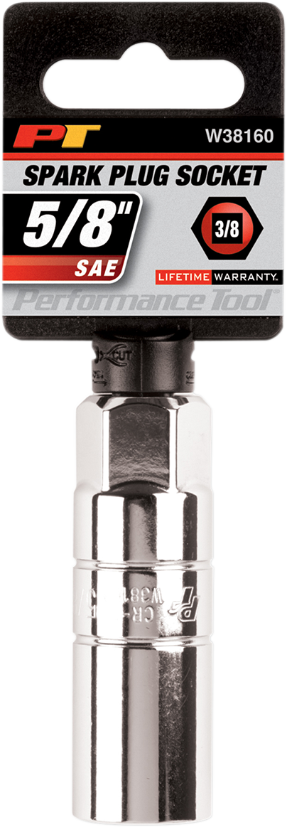 PERFORMANCE TOOL Socket - Spark/Plug - 5/8" W38160