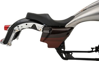 DRAG SPECIALTIES SEATS Low Touring Seat - Solar Reflective - Mild Stitched - Razorback Tanks - FL '08-'23 0801-1075