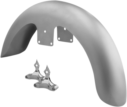 RC COMPONENTS Front Fender Kit with Chrome Adapters - For 26" Wheel - 6" W FNDRKT26