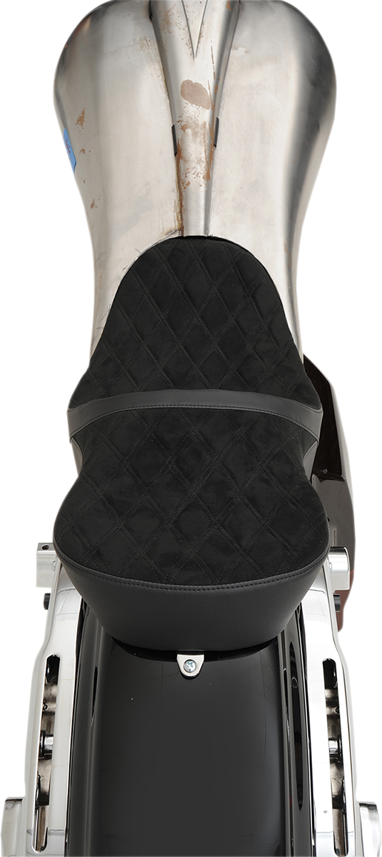 DRAG SPECIALTIES SEATS Low Touring Seat - Vinyl - Diamond - Razorback Tanks - FL '08-'23 0801-1076