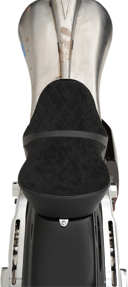 DRAG SPECIALTIES SEATS Low Touring Seat - Vinyl - Diamond - Razorback Tanks - FL '08-'23 0801-1076