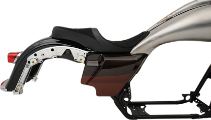 DRAG SPECIALTIES SEATS Low Touring Seat - Vinyl - Diamond - Razorback Tanks - FL '08-'23 0801-1076