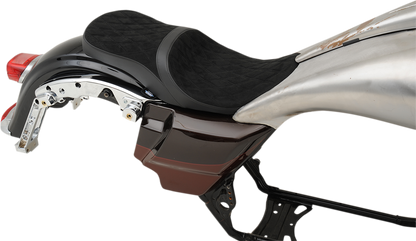 DRAG SPECIALTIES SEATS Low Touring Seat - Vinyl - Diamond - Razorback Tanks - FL '08-'23 0801-1076