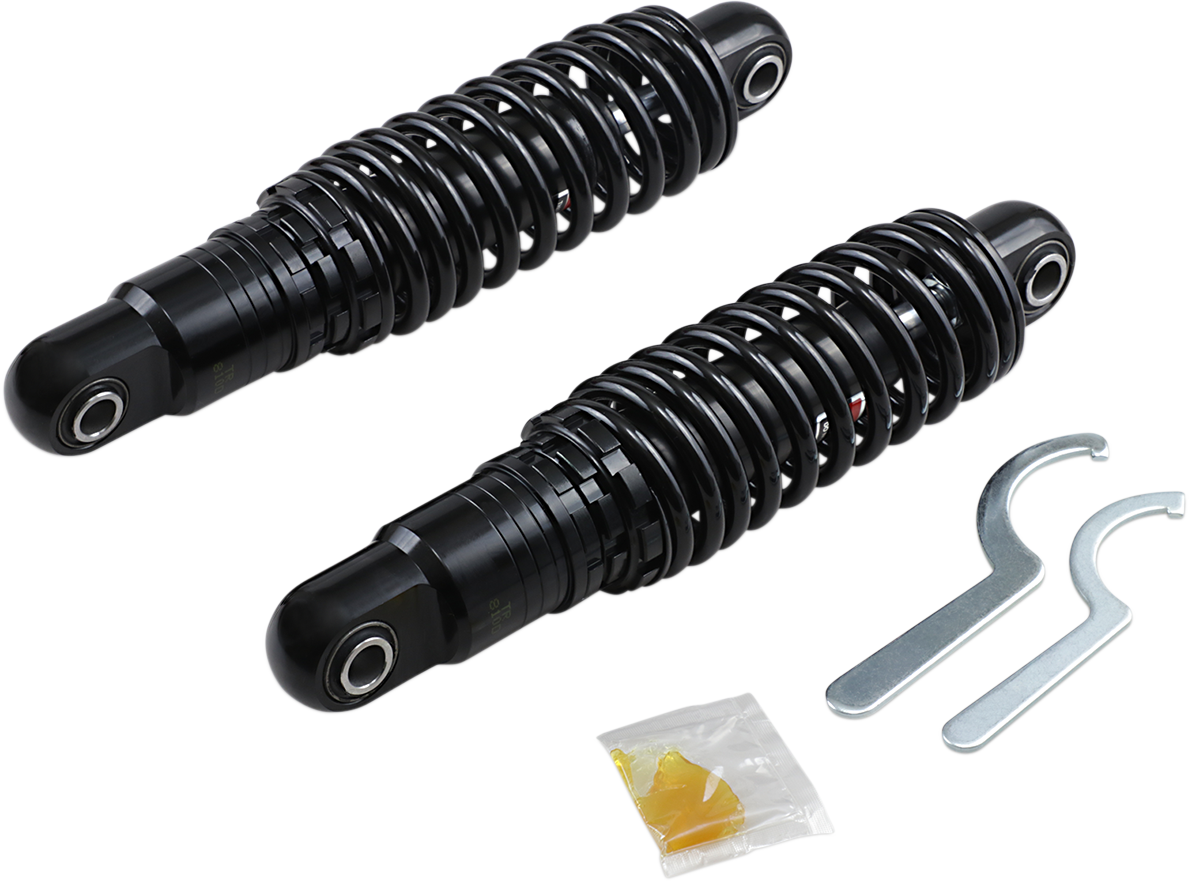 DRAG SPECIALTIES SHOCKS Premium Ride-Height Adjustable Shocks - 11" - Heavy Duty - Black C16-0160HB