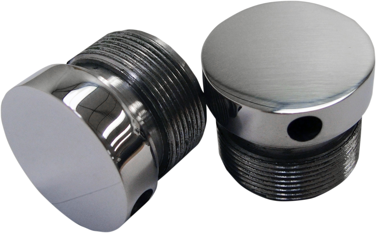 LA CHOPPERS Flush-Mount Fork Cap - 39 mm - Polished LA-7504-39
