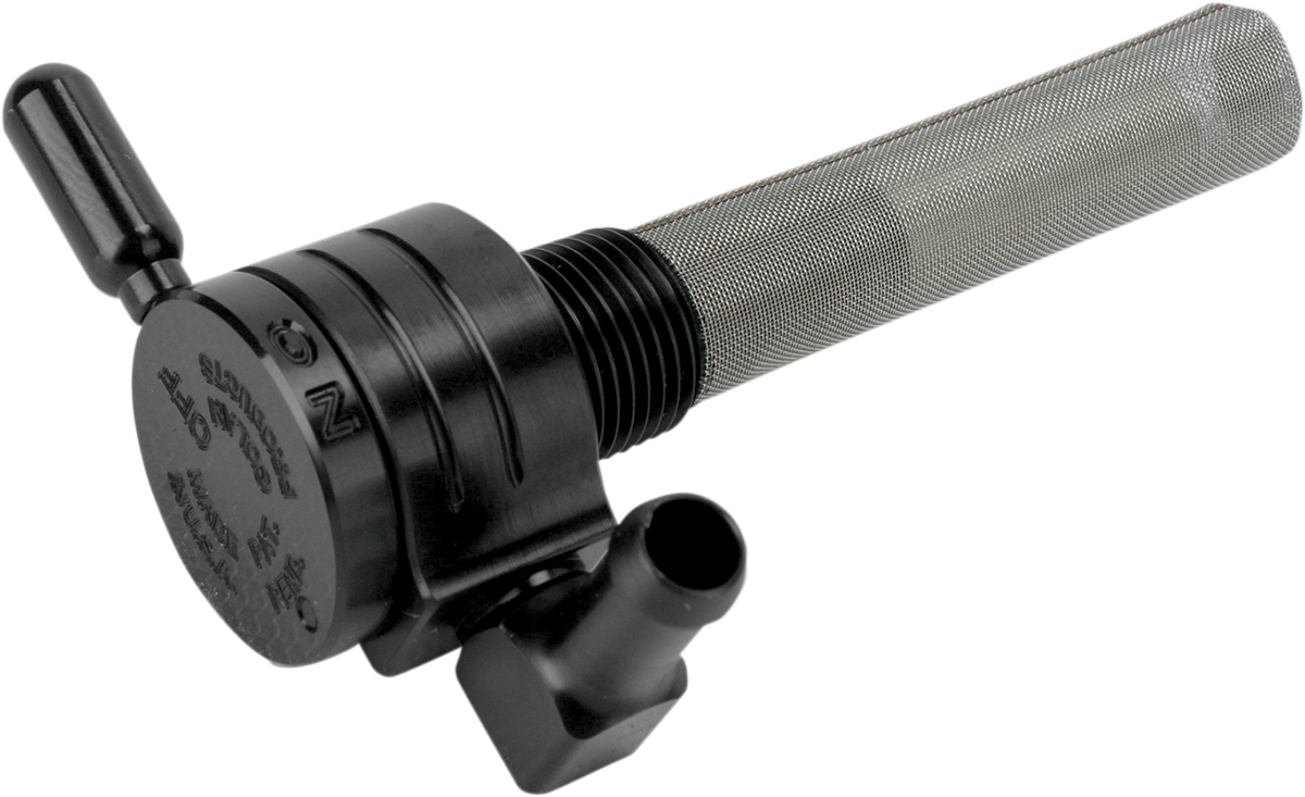 GOLAN PRODUCTS "Click-Slick" Fuel Petcock - Backward - Black - 3/8" NPT 75-516B-BLK