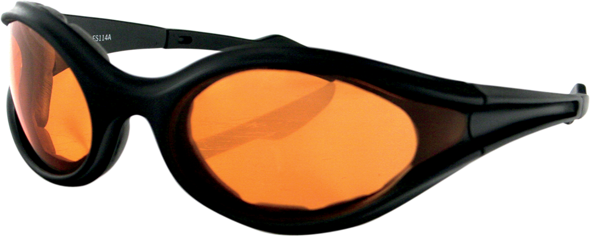 BOBSTER Foamerz Sunglasses - Matte Black - Amber Lens ES114A