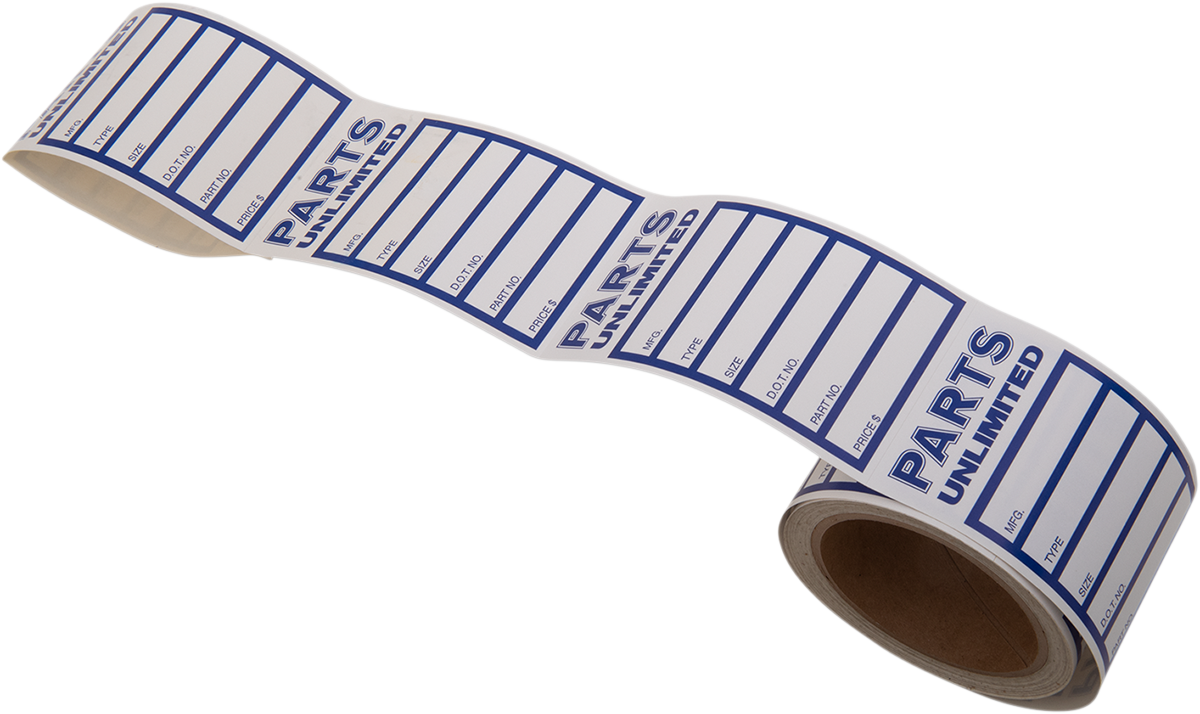 PROMOTIONAL ITEMS VENDOR Tire Labels - Roll of 100 LABEL