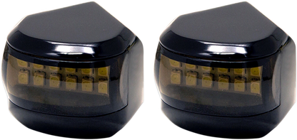 ALLOY ART LED Driving/Turn Signal Light - Black - Smoke Lens MRL-4B