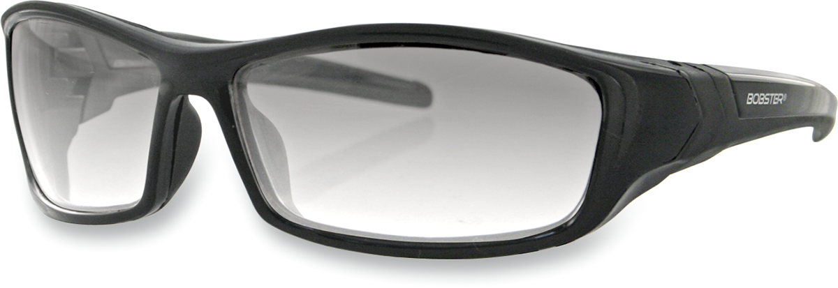 BOBSTER Hooligan Sunglasses - Gloss Black - Clear Photochromic Lens BHOO101