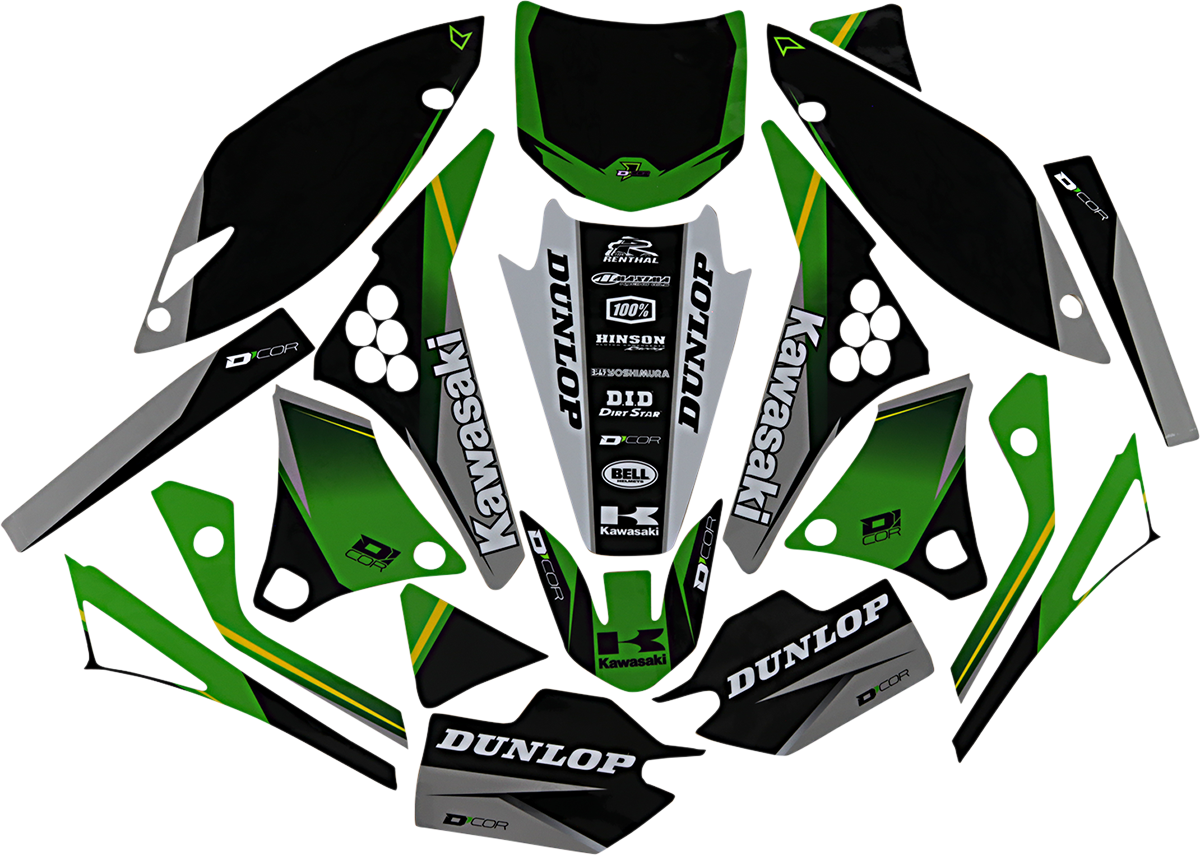 D'COR VISUALS Graphic Kit - Cor 9 Kawasaki - KX 250 F '09-'12 20-20-231