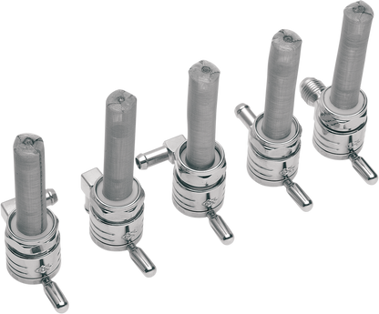 GOLAN PRODUCTS "Click-Slick" Fuel Petcock - Backward - Chrome - 22mm 76-312B-CS