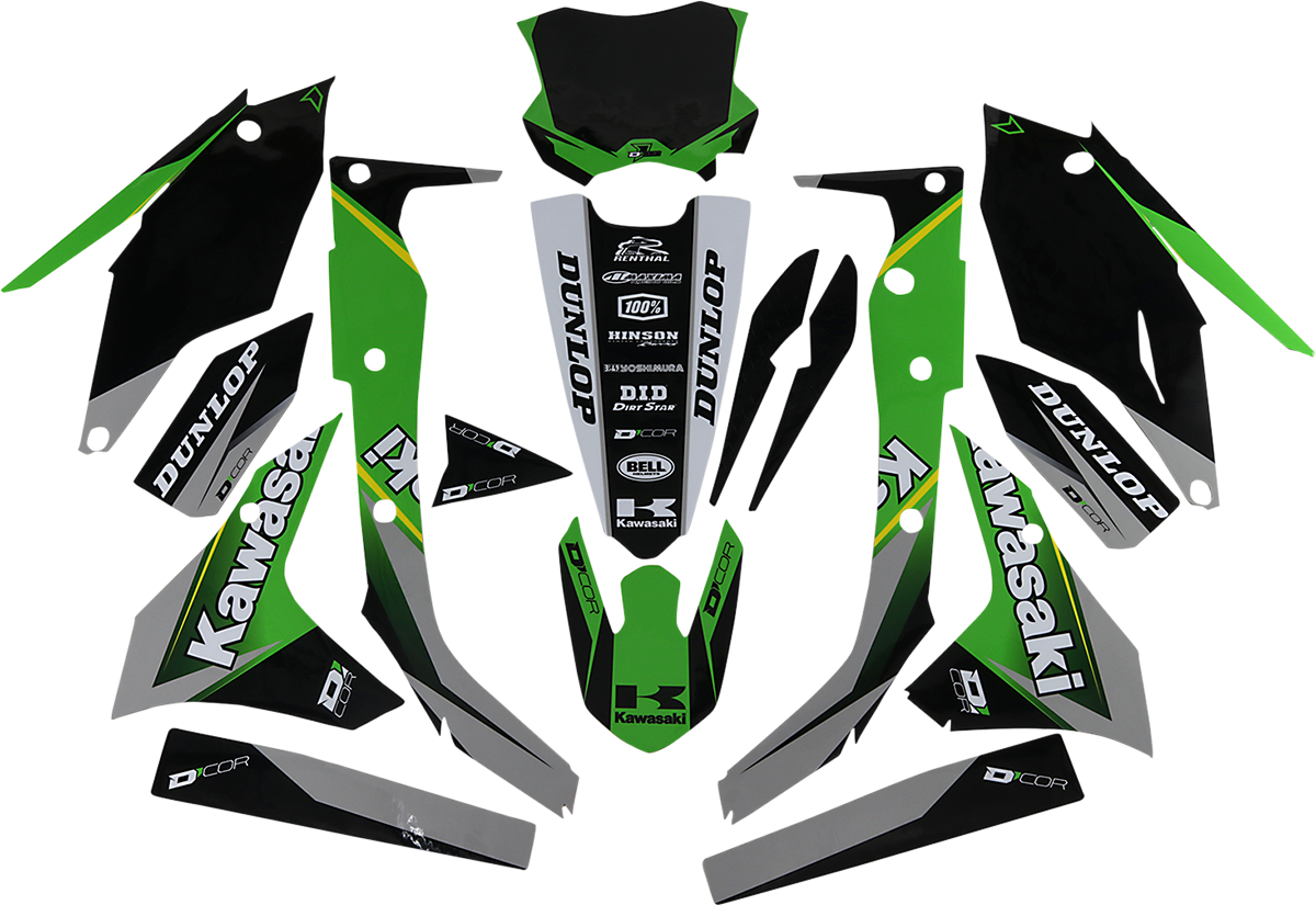 D'COR VISUALS Graphic Kit - Cor 9 Kawasaki - KX 250 F '17-'20 20-20-233