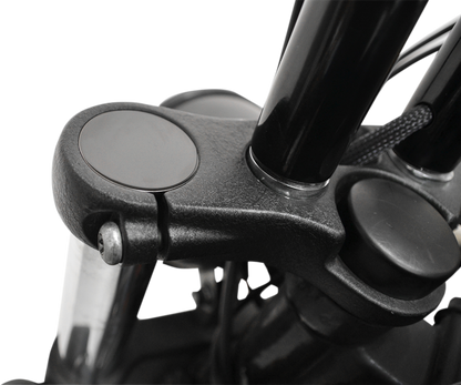 LA CHOPPERS Flush-Mount Fork Cap - 49 mm - Gloss Black Powder Coat LA-7504-49B