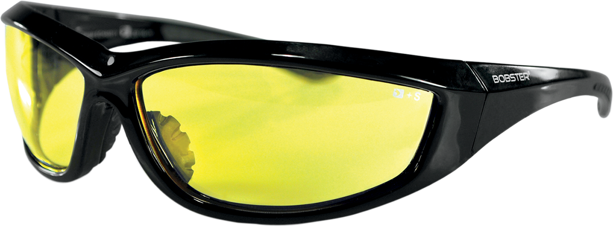 BOBSTER Charger Sunglasses - Gloss Black - Yellow Lens ECHA001Y