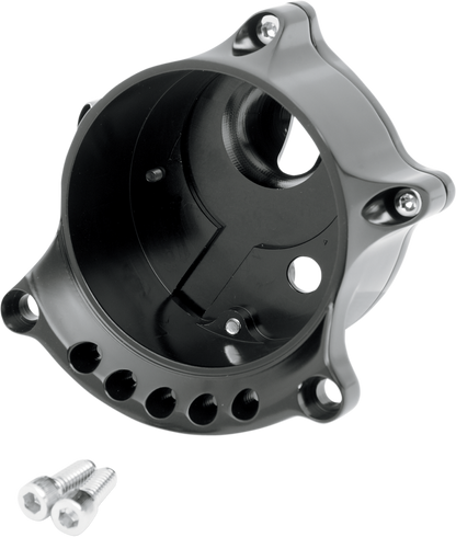 RSD Cafe Gauge/Headlight Relocators - Black Anodized 0207-2001-B