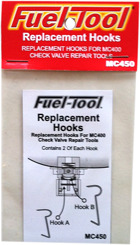 FUEL-TOOL Replacement Hooks - Fuel Check Valve - 4 Pack MC450
