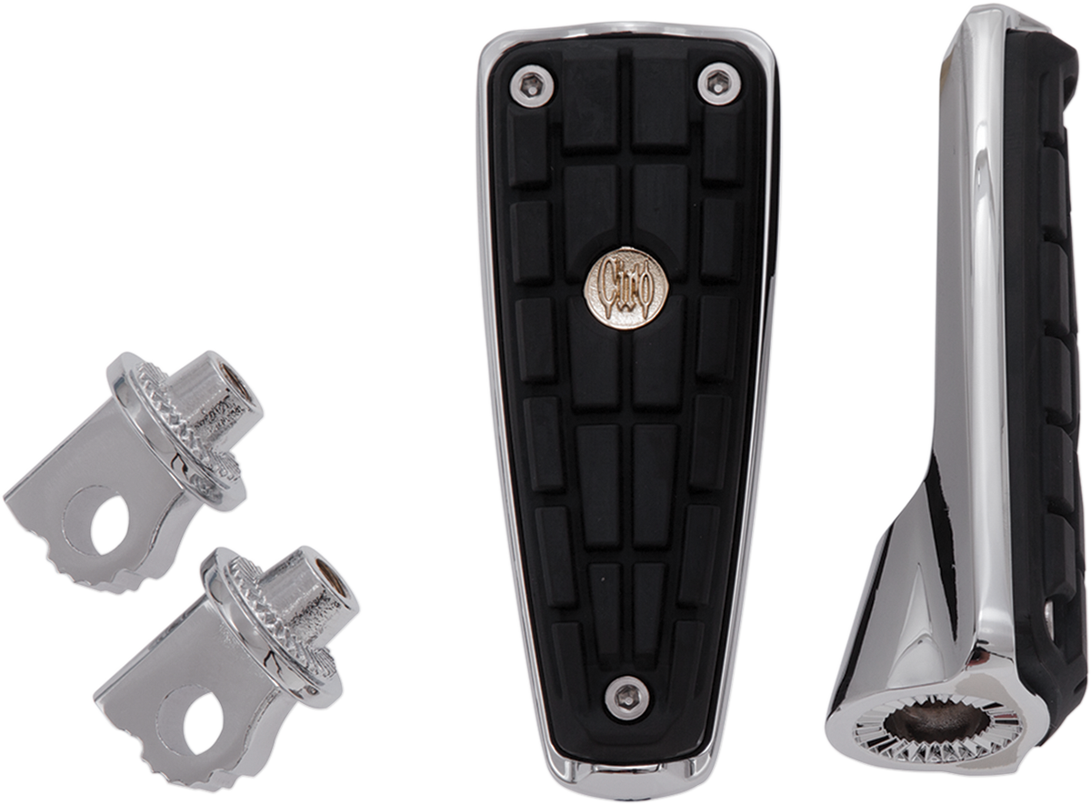 CIRO CMX Foot Pegs - Chrome - with Mount 61006