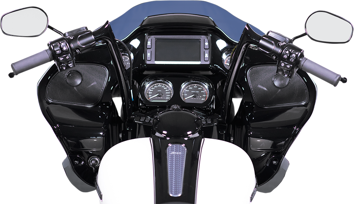 FAT BAGGERS INC. 1-1/4" EZ Install Pointed Top Handlebar Kit - 14" - Black 909314-B
