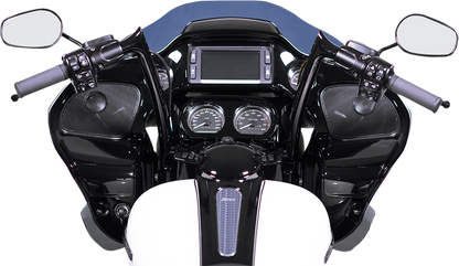 FAT BAGGERS INC. 1-1/4" EZ Install Pointed Top Handlebar Kit - 14" - Black 909314-B