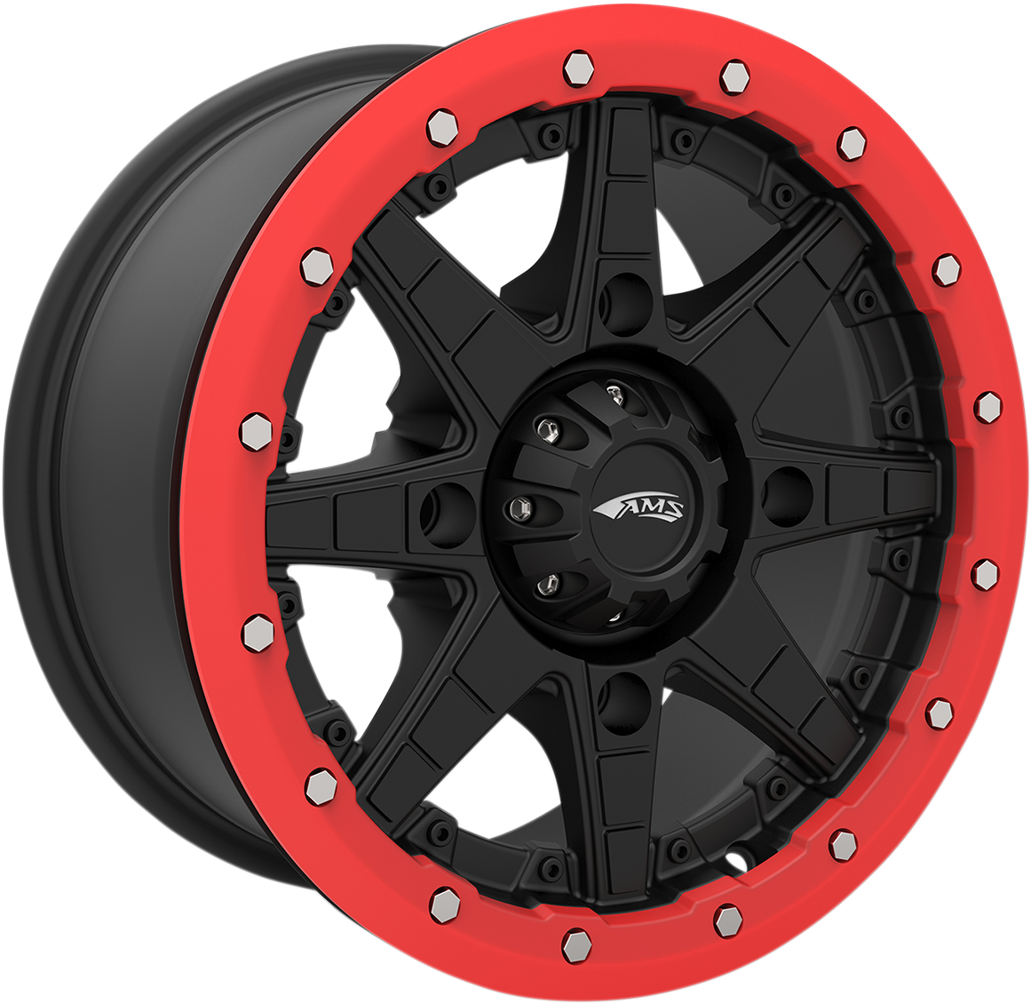 AMS Beadlock Ring - Replacement/Wheel - Roll'n 106 - Red - 14" 14B04