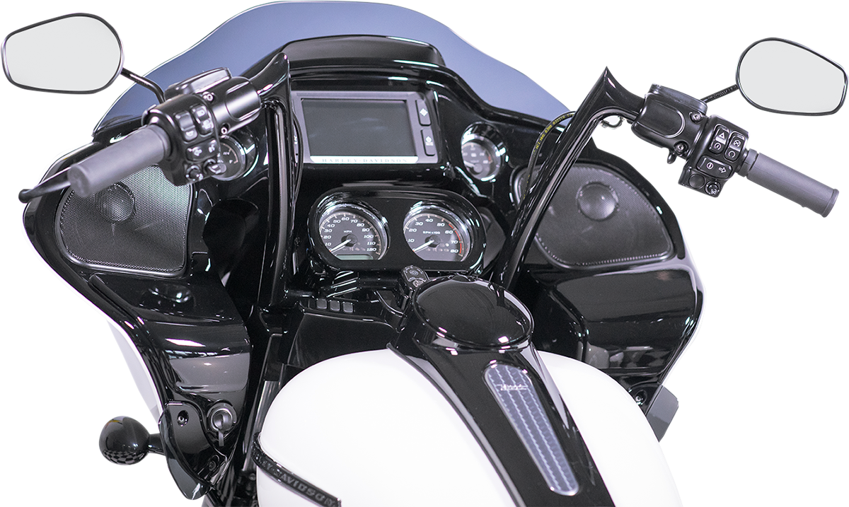 FAT BAGGERS INC. 1-1/4" EZ Install Pointed Top Handlebar Kit - 16" - Black 909316-B