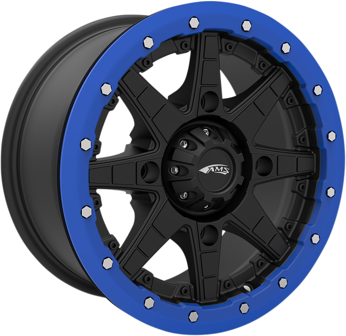 AMS Beadlock Ring - Replacement/Wheel - Roll'n 106 - Blue - 15" 15B03