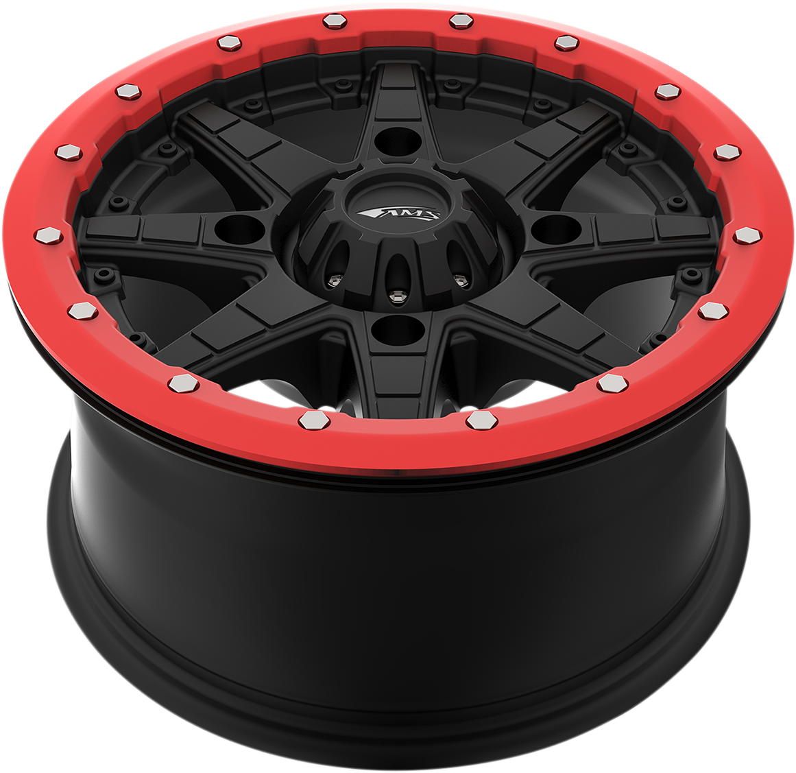 AMS Beadlock Ring - Replacement/Wheel - Roll'n 106 - Red - 15" 15B04