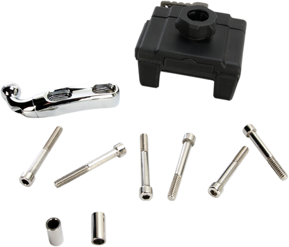 CIRO Phone Holder w/o Charger - Brake/Clutch Mount - Chrome 50310