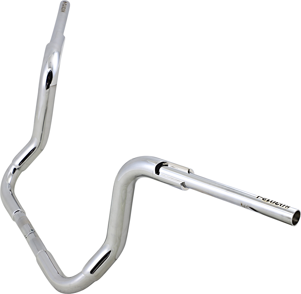FAT BAGGERS INC. 1-1/2" EZ Install Rounded Top Handlebar - 12" - Chrome 803012