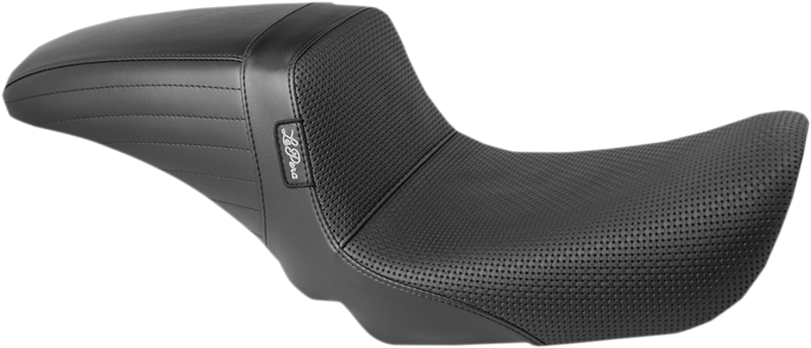 LE PERA Kickflip Seat - Basketweave - Black - FXD '96-'03 LN-591BW