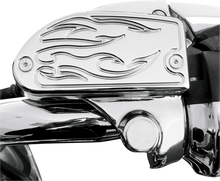 BARON Master Cylinder Cover - Flame - Yamaha - Chrome BA-7629-03