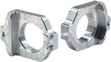 WORKS CONNECTION Elite Axle Block - Silver - Kawasaki/Suzuki 17-310