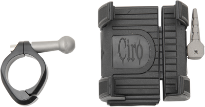 CIRO Phone Holder - 1-1/4" Handlebar Mount - Black 50315
