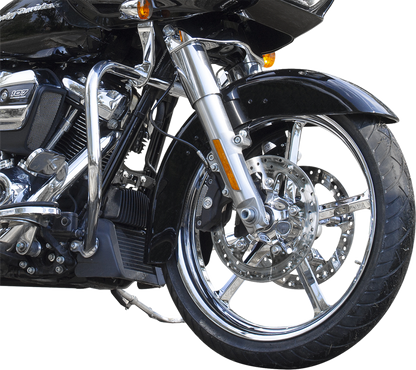 COASTAL MOTO Wheel - Rockstar - Front - Dual Disc/without ABS - Chrome - 21x3.25 - FL 1502-ROC-213-CH