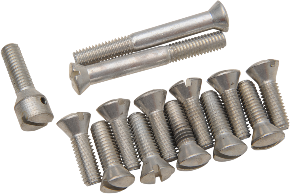 COLONY Screw Kit - Transmission Top Cover - Flat/Countersunk/Slotted - Cadmium Plated 8148-13