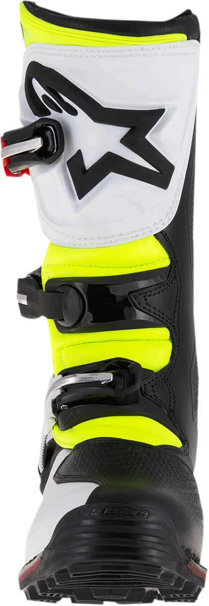 ALPINESTARS Tech-T Boots - White/Red/Yellow Fluorescent/Black - US 9 / EU 43 2004017-2351-9